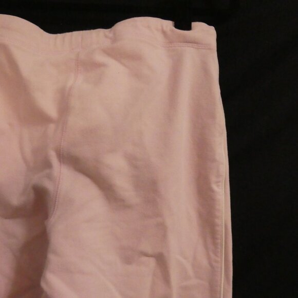 SPORTEK | medium | Light Pink Sweatpants With Drawstring | White Side Stripe - Picture 12 of 16